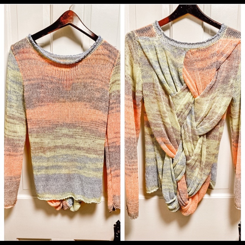 Pastel braided Sweater